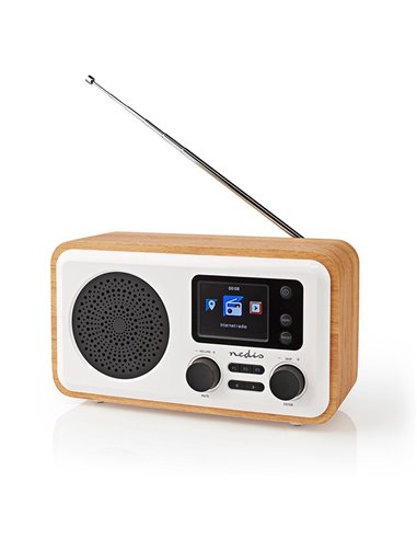 NEDIS RDIN2000WT Internet Radio Table Design Bluetooth/Wi-Fi DAB+/FM/Internet 2.