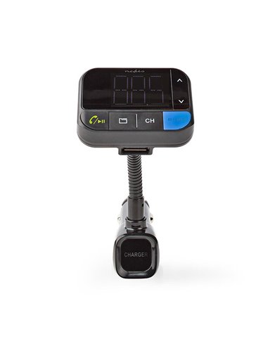 NEDIS CATR102BK Car FM Transmitter Bluetooth Bass Boost MicroSD Card Slot Hands-