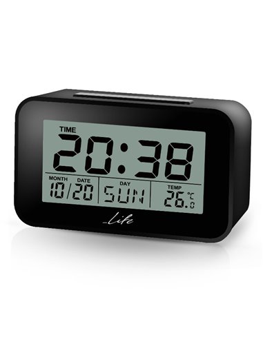 LIFE ACL-201 Alarm clock with Thermometer black