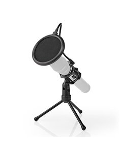 NEDIS MPST00BK Microphone Table Tripod Pop Filter Black
