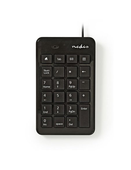 NEDIS KBNM100BK Wired Numeric Keypad USB Black