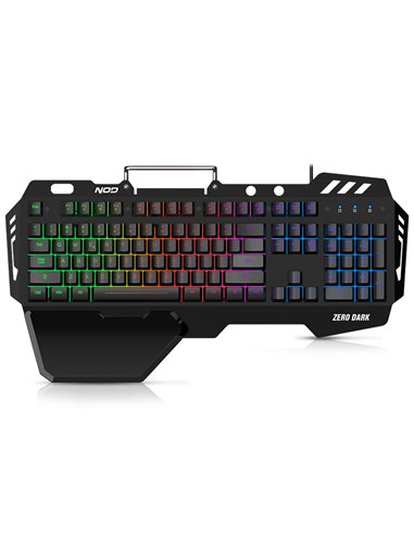 NOD ZERO DARK GAMING KEYBOARD WITH HANDREST