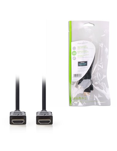 NEDIS CVGP34000BK05 High Speed HDMI, Cable with Ethernet, HDMI, Connector - HDMI