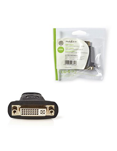 NEDIS CVGP34910BK HDMI-DVI Adapter HDMI Connector-DVI-D 24+1-pin Female Black