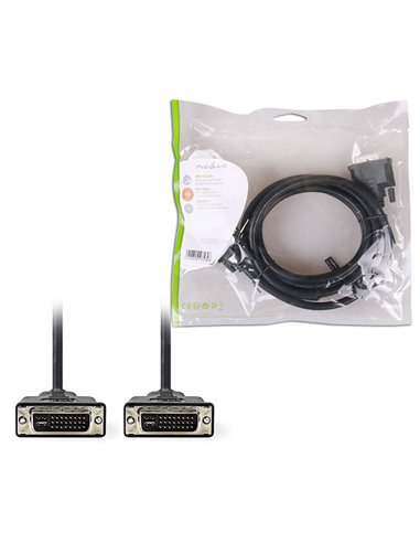 NEDIS CCGP32050BK20 DVI CableDVI-I 24+5-pin Male - DVI-I 24+5-pin Male 2.0m Blac