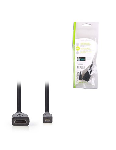 NEDIS CVGP34790BK02 High Speed HDMI Cable with Ethernet, HDMI Micro Connector -