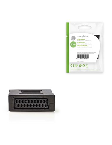 NEDIS CVGP31950BK SCART Adapter SCART Female-Female Black