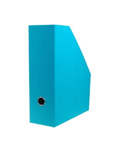 Νext θήκη περιοδικών σκληρή fabric γαλάζια Υ33x27x10εκ.