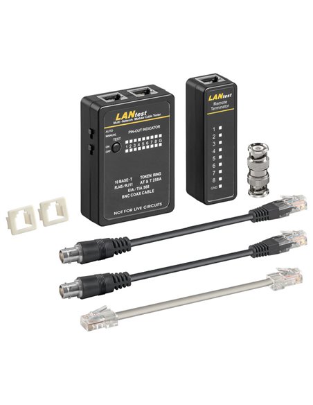 93010 NETWORK CABLE TESTER SET FOR CAT 5/6 NETWORK AND ISDN CONNECTIONS