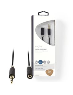 NEDIS CABW22050AT50 Stereo Audio Cable 3.5 mm Male - 3.5 mm Female 5.0 m Anthrac