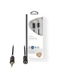 NEDIS CABW22050AT10 Stereo Audio Cable 3.5 mm Male - 3.5 mm Female 1.0 m Anthrac