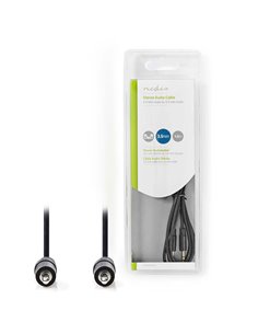 NEDIS CAGB22000BK15 Stereo Audio Cable 3.5 mm Male - 3.5 mm Male 1.5 m Black