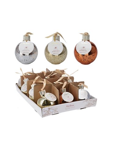 Χριστουγεννιάτικες μπάλες ∅9εκ. με είδη προσωπικής φροντίδας