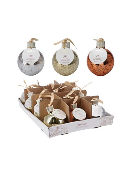 Χριστουγεννιάτικες μπάλες ∅9εκ. με είδη προσωπικής φροντίδας