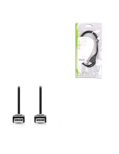 NEDIS CCGP60000BK10 USB 2.0 Cable A Male-A Male,1.0 m Black