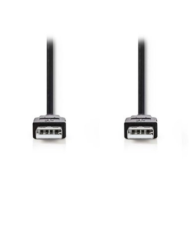 NEDIS CCGT60000BK10 USB 2.0 Cable A Male - A Male 1.00 m Black