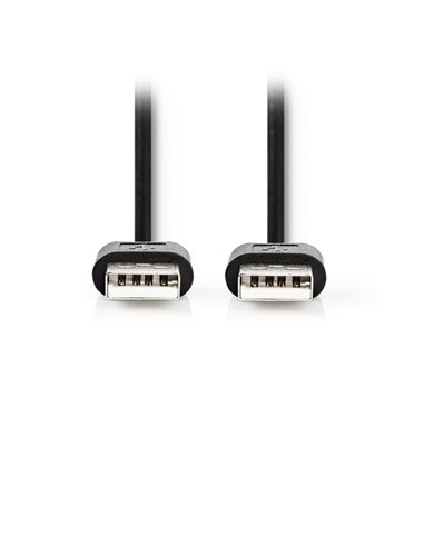 NEDIS CCGT60000BK20 USB 2.0 Cable A Male - A Male 2.00 m Black