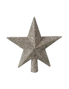 Κορυφή δέντρου αστέρι χρυσή Υ19x19x5εκ.