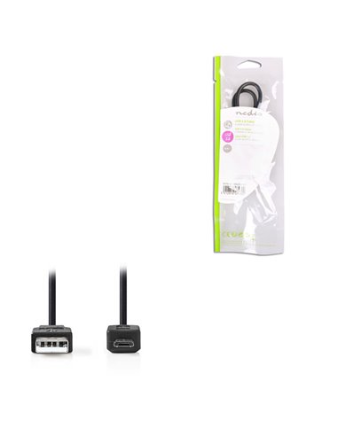 NEDIS CCGP60500BK05 USB 2.0 Cable A Male-Micro B Male,0.5 m Black