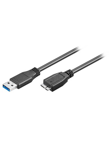 95734 USB 3.0  SuperSpeed cable 0.50m - USB 3.0 male A - USB 3.0 micro male B