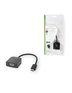 NEDIS CCGP64852BK02 USB Adapter USB 3.2 Gen 1 USB Type-C Male VGA Female 5Gbps 0