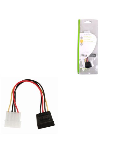 NEDIS CCGP73500VA015 Internal Power Cable, Molex Male - SATA 15-pin Female, 0.15