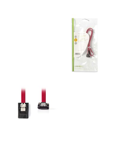 NEDIS CCGP73155RD05 SATA 3Gb/s data cable SATA 7-pin Female with Lock-SATA 7-pin