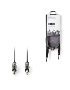 NEDIS COTH23000GY15 Mono Audio Cable 6.35 mm Male 6.35 mm Male Nickel Plated 1.5
