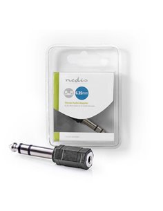 NEDIS CAGB23930BK Stereo Audio Adapter 6.35 mm Male - 3.5 mm Female Black