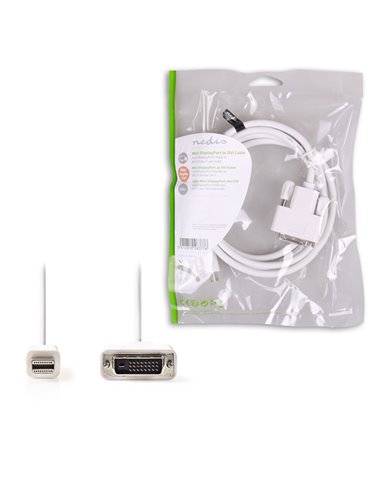 NEDIS CCGP37700WT20 Mini DisplayPort-DVI Cable Mini DisplayPort Male-DVI-D 24+1-
