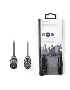 NEDIS COTH15010GY05 Balanced XLR Audio Cable  XLR 3-Pin Male - XLR 3-Pin Female