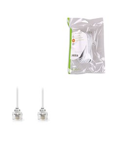 NEDIS TCGP90200WT100 Telecom Cable RJ11 Male - RJ11 Male 10.0 m White