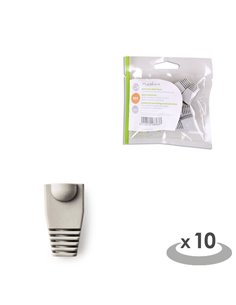 NEDIS CCGP89900GY Grey Strain Relief Boot For RJ45 Network Connectors-10 pieces