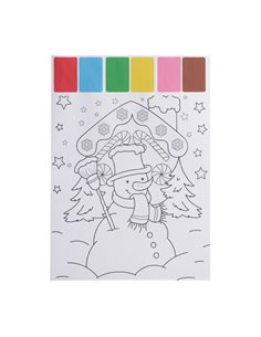 Σετ ζωγραφικής με νερομπογιές Χιονάνθρωπος