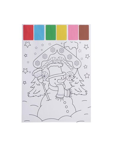 Σετ ζωγραφικής με νερομπογιές Χιονάνθρωπος