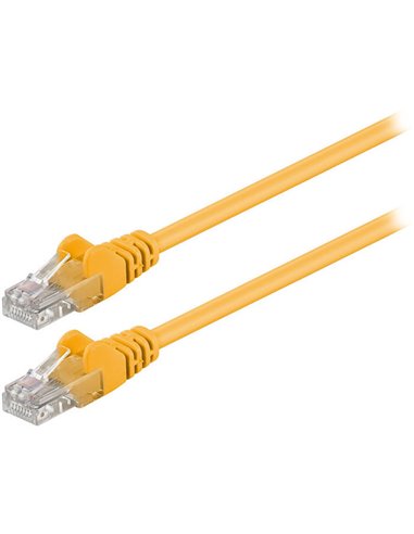 68610 CAT 5e U/UTP PATCH CABLE 0.25m YELLOW
