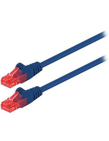 68437 CAT 6 U/UTP PATCH CABLE CCA 1m BLUE