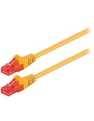 68438 CAT 6 U/UTP PATCH CABLE CCA 1m YELLOW