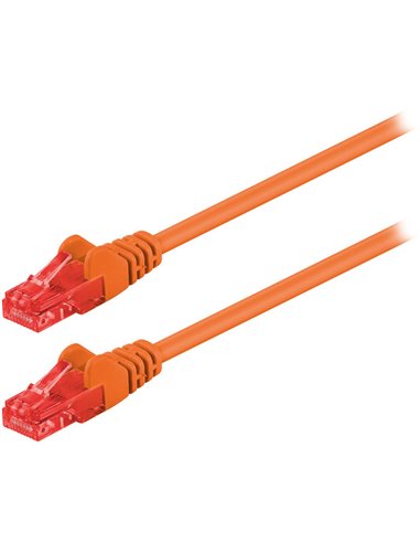 95253 CAT 6 U/UTP PATCH CABLE CCA 0.25m ORANGE