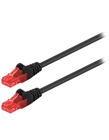 95255 CAT 6 U/UTP PATCH CABLE CCA 0.25m BLACK