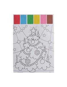 Σετ ζωγραφικής με νερομπογιές Χριστουγεννιάτικο δέντρο