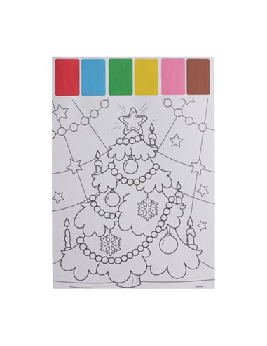 Σετ ζωγραφικής με νερομπογιές Χριστουγεννιάτικο δέντρο