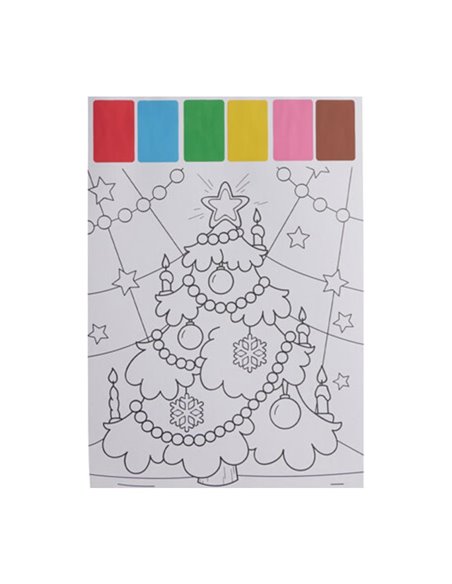Σετ ζωγραφικής με νερομπογιές Χριστουγεννιάτικο δέντρο