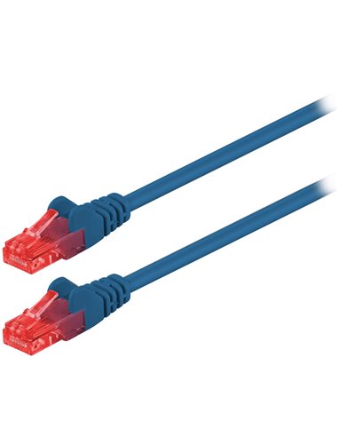 68432 CAT 6 U/UTP PATCH CABLE CCA 0.5m BLUE