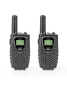 NEDIS WLTK0800BK Walkie-Talkie Range 8 km 8 Channels VOX 2 Pieces Black