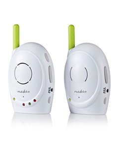 NEDIS BAMO110AUWT Audio Baby Monitor, 2.4 GHz, Talkback Function
