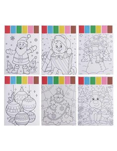 Σετ ζωγραφικής με νερομπογιές χριστουγεννιάτικα σχέδια