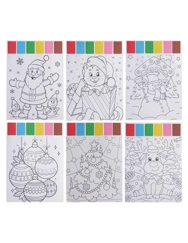 Σετ ζωγραφικής με νερομπογιές χριστουγεννιάτικα σχέδια