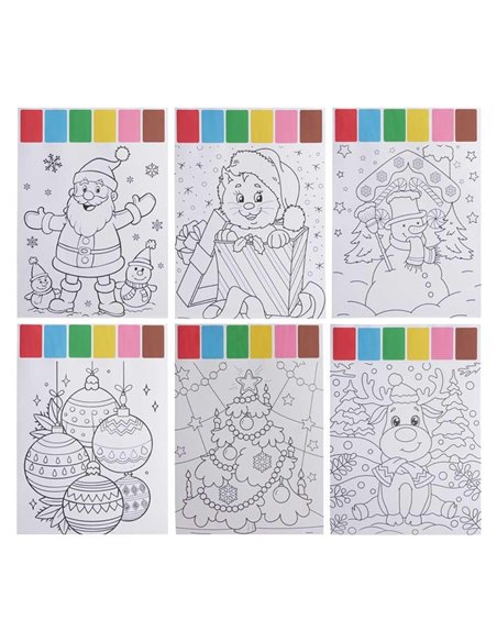 Σετ ζωγραφικής με νερομπογιές χριστουγεννιάτικα σχέδια