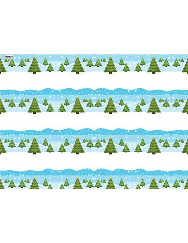 Χαρτόνι "χριστουγεννιάτικα δέντρα" 50x70εκ. 300γρ.